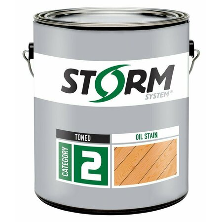STORM SYSTEM Transparent Teak Oil-Based Alkyd Exterior Stain 1 gal, 4PK 20046XX-1
